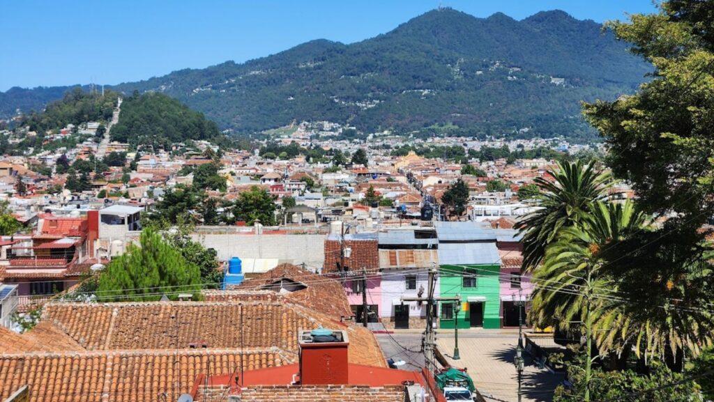 view from Guadelupe church, San Cristobal de las Casas