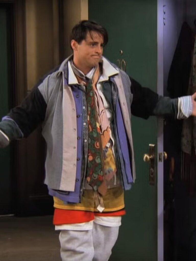 joey wearing all his clothes to get on plane