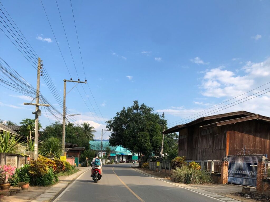 The road leading out of Chiang Mai.