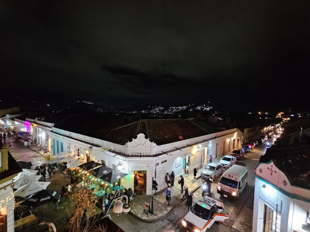 view from kinoki on real de guadelupe street san cris