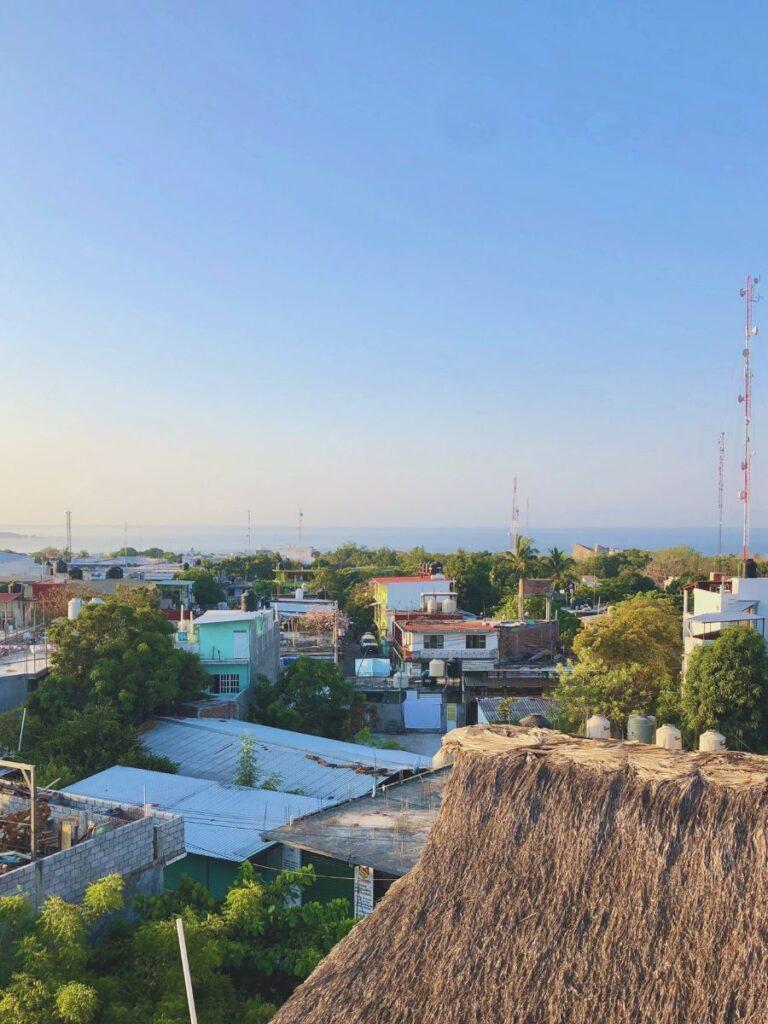 puerto escondido from a birds eye view