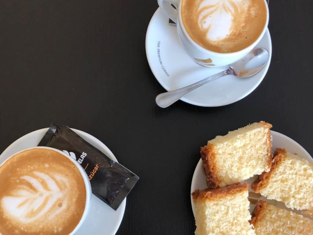 morning coffee on camino de santiago