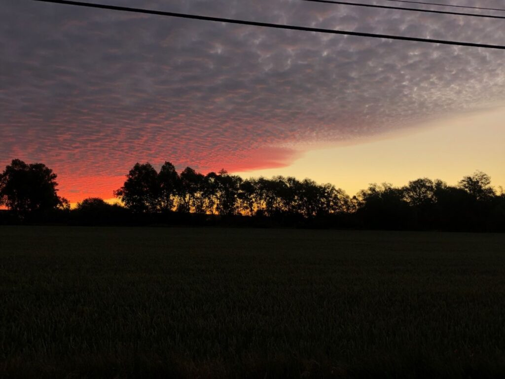 sunrise camino de santiago