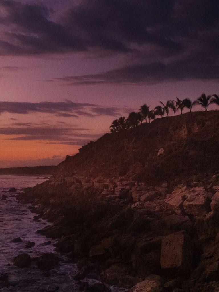 sunset in puerto escondido