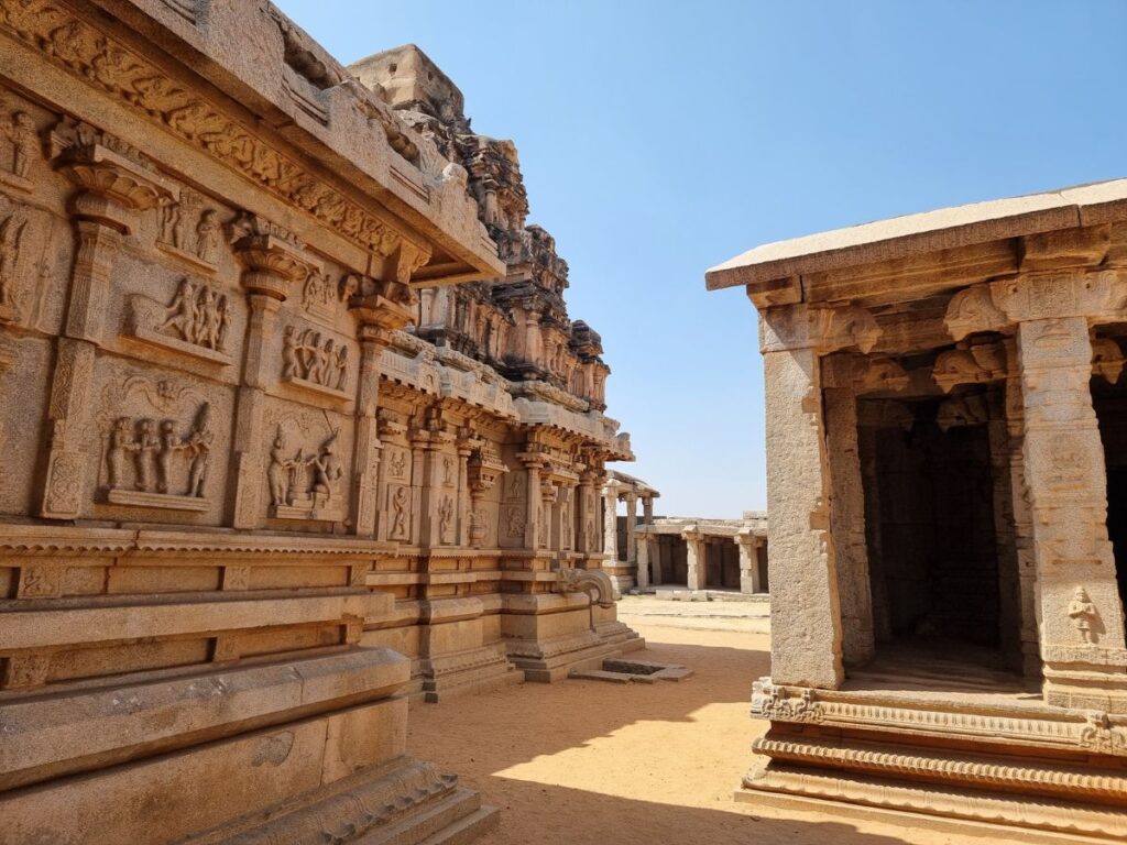 main building of hazarama temple, best temple to visit in Hampi ruins