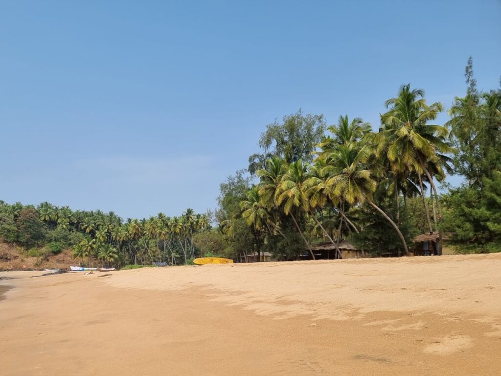 Wild secluded beach in Palolem, best day trip with scooter