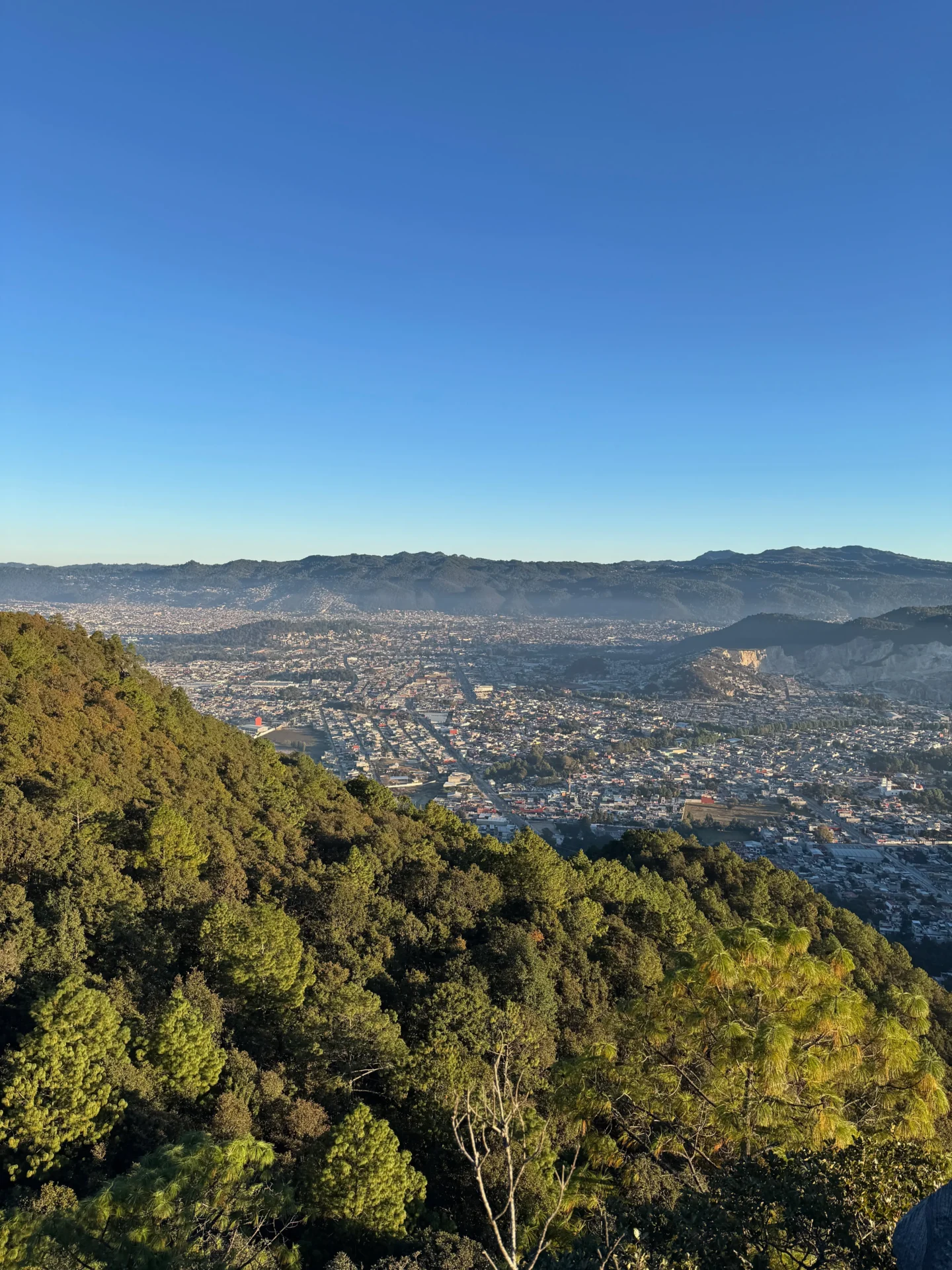 Don Lauro sunrise San Cristobal on a clear day