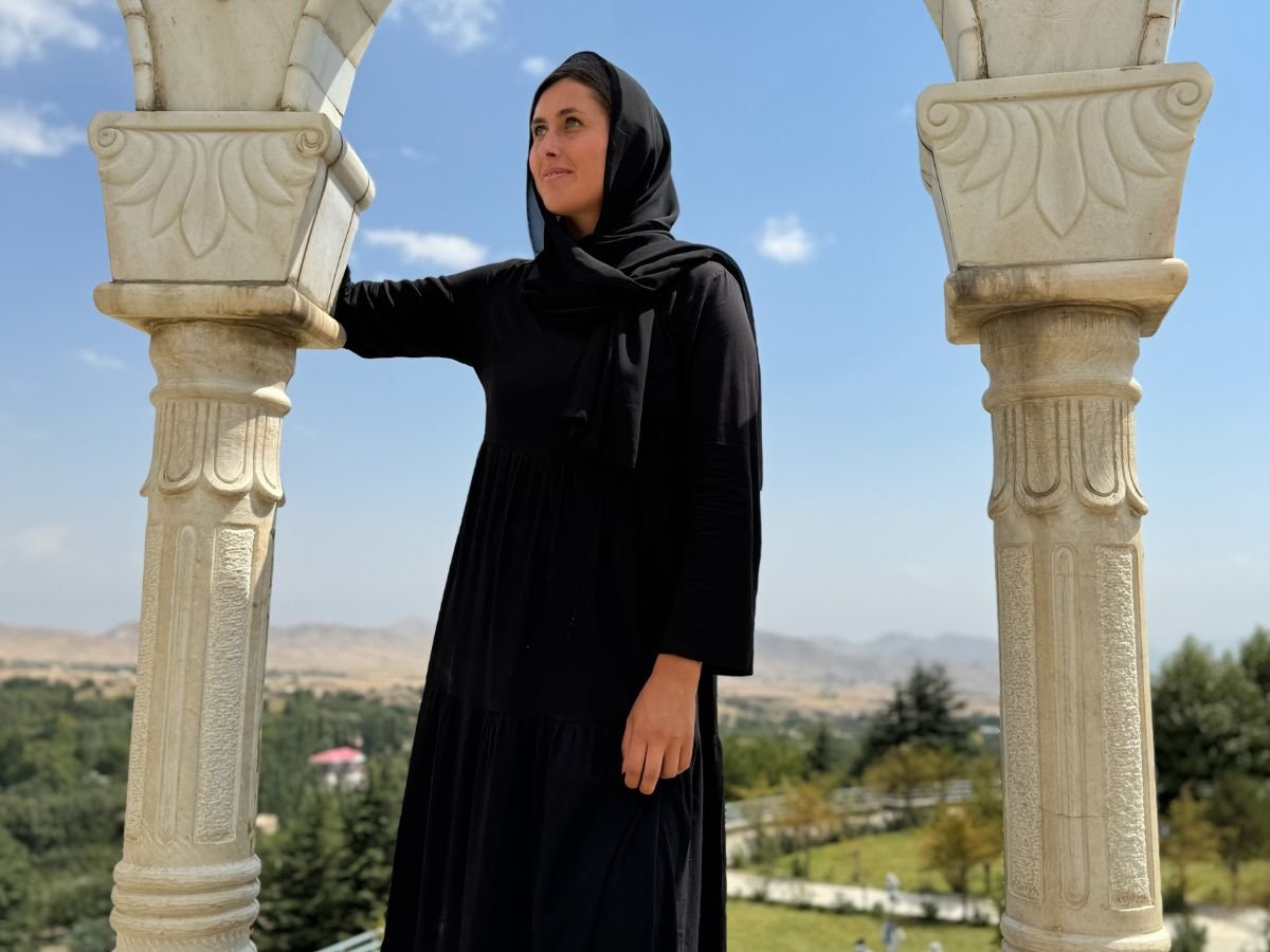 Female tourist in Afghanistan