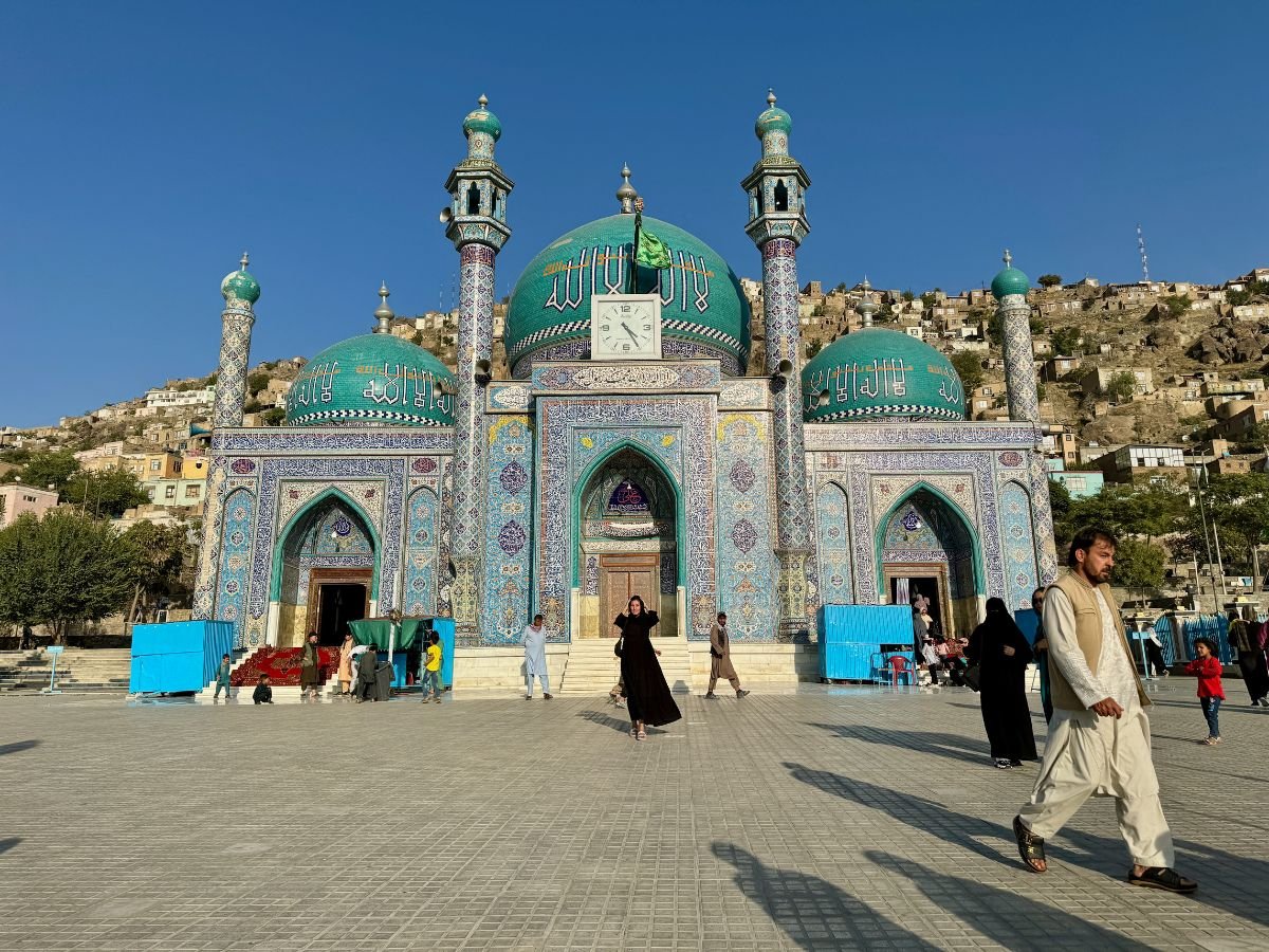 Female solo traveller at Sakhi Shrine in Kabul